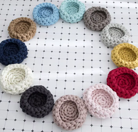 Nid de chat pour animaux de compagnie de couleur macaron tissé à la main, lavable en machine, lavable à l'eau bricolage bras lit pour chien en tissu grossier