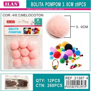 Pallina di Paillettes Ilan 3 Cm Colore Melocotone per Decorazioni Artigianali - Product Image 3