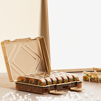 Estuche para Medicamentos con Compartimentos Xinhang, Organizador de Pastillas de Plástico Translúcido, Caja de Almacenamiento de Medicamentos Transparente y Lista para Viajar