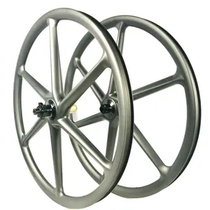 Synergy Carbon Fiber 26 Bicycle Wheel Aero Spoke Clincher 6 Spoke Carbon Wheelset 27.5 Boost MTB Ruote Carbonio Cinesi