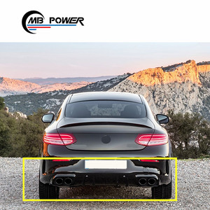 Difusor y puntas de silenciador para C200, C260, <span class=keywords><strong>C300</strong></span>, <span class=keywords><strong>coupe</strong></span> y sedán, tubos de escape traseros, Clase C, w205, C43, <span class=keywords><strong>2019</strong></span> - Product Image 2