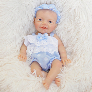 R & B yeni 13 inç yeniden doğmuş bebek kız ve erkek gerçekçi yenidoğan bebek gerçekçi tam vücut Completo silikon yeniden doğmuş bebek bebekler - Product Image 5