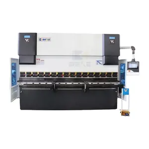 100T 3200 Delem DA53 Hydraulic CNC sheet metal press brake bending machine Factory Manufacturing