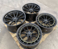 Roues forgées en fibre de carbone 2 pièces d'usine 16 17 18 19 20 21 22 23 24 pouces 5x112 5x114.3 5x120 jantes en alliage d'aluminium