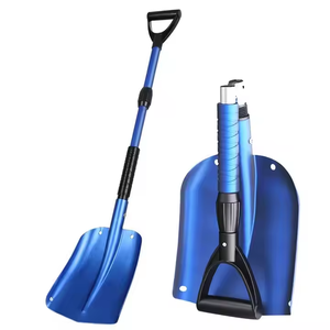 Pelle à neige pliable robuste avec manche métallique extensible (80-100 cm) - Multifonctionnelle pour voitures, SUV et fourgonnettes - Product Image 4