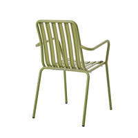 Meubles de patio en métal résistant aux UV Coffee Shop Restaurant Dining Chair and Table Outdoor Home Dîner Set