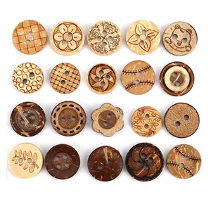 Nhà Sản Xuất Từ Trung Quốc Hỗn Hợp Vòng Bằng Gỗ Đầy Màu Sắc Nút 2-Lỗ Crafting Nút Với Mạ Kỹ Thuật - Product Image 4