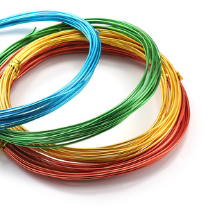 Fil d'aluminium coloré rond plaqué de 0,6 à 3 mm pour kit de fournitures de fabrication de bijoux DIY - Product Image 5
