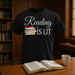 Reading Is Lit T-Shirt For <b>Teachers</b> <b>Students</b> Book Nerd <b>Gift</b> - Product Image 3