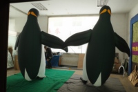 Décorations de Noël, pingouins gonflables LED, costume de pingouin gonflable personnalisé pour adultes, pour les défilés