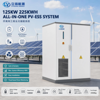 125 KW/225 kWh LiFePO4 Hibrit IP54 Akıllı Hava Soğutmalı Lityum-İyon Pil Depolama Sistemi (Şebeke Bağlantılı/Şebeke Dışı)