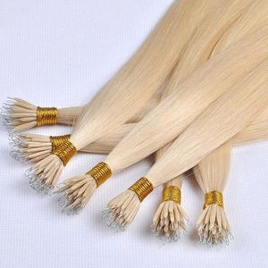 Extensiones de Cabello Nano Ring a Precio de Fábrica, Cabello Humano Remy de Doble Trama, Sin Cinta Adhesiva, Sin Adhesivo, Extensiones de Cabello con Punta Nano para Estilistas - Product Image 5
