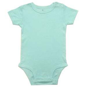 Romper Casual Unisex para Bebés Recién Nacidos, Color Rosa Pálido, Venta al por Mayor, Rompers de Verano para Niños y Niñas, de Algodón Orgánico - Product Image 3