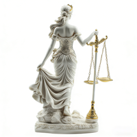 Statue de la Justice, Figurine en Résine de la Déesse de la Justice Grecque et Romaine, Symbole de la Justice et des Équilibres, pour la Décoration Intérieure