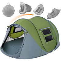 Automatique Quatre Saisons Étanche Oxford Toile Polyester POP up Tente Simple ou Double Couches Chaud Rapide Camping En Plein Air Installation