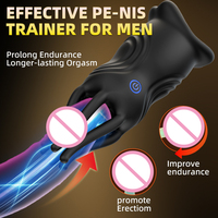 APP-gesteuerter Oktopus-förmiger Penis-Trainingsapparat zur Sensibilitätssteigerung und Verzögerungstraining, Doppelkopf-Masturbationsbecher für Männer