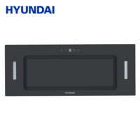 Hotte aspirante encastrable HYUNDAI 520 mm en verre noir pour cuisine, 650 m³/h, A+, commande tactile avec écran LED