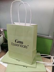 Bolsa de Regalo Ecológica Desechable de Papel Kraft, Servicio de Logotipo Personalizado, Bolsa Resistente para Tiendas, Venta Diaria, Regalos Navideños - Product Image 4