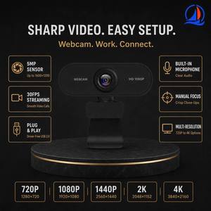 Cámara Web USB OEM 5MP 1080P/2K/4K con Micrófono Integrado, Plug & Play para Videollamadas y Streaming al por Mayor - Product Image 2