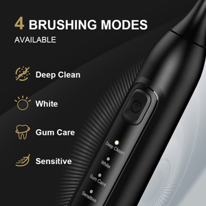 แปรงสีฟันไฟฟ้าความถี่สูงแบบนุ่มนวลสำหรับผู้ใหญ่ กันน้ำระดับ IPX7 สำหรับทำความสะอาดฟันที่บ้าน - Product Image 2