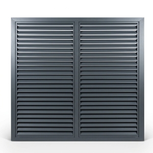 Griglia di Ventilazione Quadrata in Lega di Alluminio Moderna, Persiane Architettoniche Personalizzate, <span class=keywords><strong>Tende</strong></span> Motorizzate Senza Fili Ecologiche <span class=keywords><strong>per</strong></span> Camera da Letto - Product Image 4