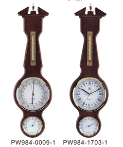 Reloj de pared de madera maciza de diseño clásico europeo, estación meteorológica, barómetro, termómetro, higrómetro, mecanismo - Product Image 2