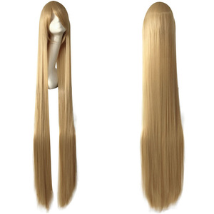 Ainizi venta al por mayor <span class=keywords><strong>150cm</strong></span> largo recto resistente al calor color sólido sintético Halloween Cosplay peluca - Product Image 6