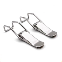 Boucles de fermeture à ressort en acier inoxydable et acier au carbone, usinées CNC / par emboutissage, pour grille de ruche, ressort de boîte, sac à bec de canard