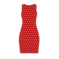 Robe pull en maille moulante mi-longue à fermeture éclair, à pois et colorblock, brodée, personnalisée pour la sororité grecque Iota Phi Lambda