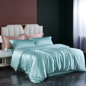 Ensemble <span class=keywords><strong>de</strong></span> literie en soie <span class=keywords><strong>de</strong></span> mûrier pure, 100% soie pure, drap plat, <span class=keywords><strong>housse</strong></span> <span class=keywords><strong>de</strong></span> <span class=keywords><strong>couette</strong></span>, literie en soie sur mesure - Product Image 3