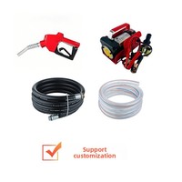 Pompe à engrenages électrique portable OEM basse pression 260W DC / Moteur CC sans balais avec buse de distribution et compteur pour diesel 12V 24V