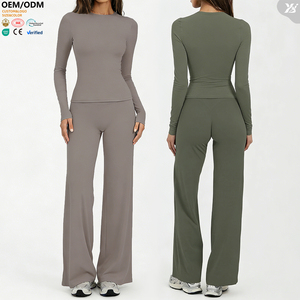 ACX8002-1+ACK8002 Tuta Sportiva da <span class=keywords><strong>Donna</strong></span> in Due Pezzi, Abbigliamento da <span class=keywords><strong>Palestra</strong></span>, Completo per Allenamento, Set Personalizzato per Fitness e Yoga - Product Image 1