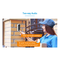 Nouvelle Arrivée 1080P Batterie Alimenté Caméra de Sonnette Wifi avec 2 Voies Audio Et Détection De Mouvement