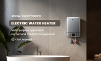 Chauffe-eau électrique instantané neuf avec boîtier en plastique pour salle de bain, douche, usage domestique et hôtelier, économe en énergie, sûr et étanche