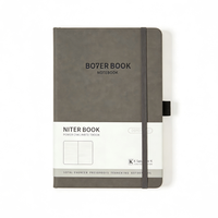 Carnets en cuir PU marron, reliure parfaite, agenda personnalisable, couverture rigide