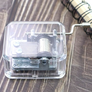 Hộp nhạc kim loại mini tùy chỉnh Ever Bright, có thể khắc tên, máy phát nhạc bằng tay quay, hộp nhạc acrylic trong suốt - Product Image 4