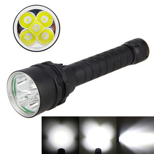 ไฟฉายดําน้ํา LED แบบชาร์จไฟได้สว่างเป็นพิเศษไฟใต้น้ํากันน้ําสําหรับการดําน้ําในถ้ําทะเลน้ําลึก - Product Image 4