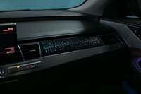 Lumière ambiante dynamique style ciel étoilé arc-en-ciel Piano Black pour Audi A8 (2011-2017)