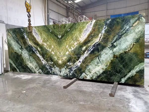 Luxe Naturel Irlandais Connemara Vert Pierre Verte De Bourgogne Vert Printemps Vague Marbre Dalle Mur Carreau Poli Cuisine Marbre - Product Image 5