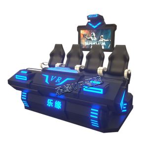 VR Chariot spatial sombre pour quatre personnes, plateforme dynamique, effets spéciaux immersifs, équipement de divertissement interactif de tir - Product Image 5
