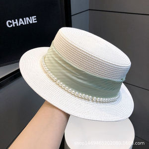 Sombrero <span class=keywords><strong>de</strong></span> Sol <span class=keywords><strong>de</strong></span> Primavera/Verano, Sombrero Plano <span class=keywords><strong>de</strong></span> Piel <span class=keywords><strong>de</strong></span> Primera Calidad, Estilo Pescador, Ajustable, con Ala Ancha para Viajes a la Playa - Product Image 6