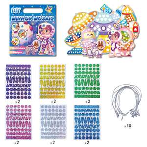 <span class=keywords><strong>Bébé</strong></span> garçons filles cadeau feuille Art artisanat activité peinture bricolage sac à dos étiquettes à bagages espace thème enfants activité mosaïque autocollants Kits - Product Image 4