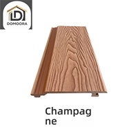Panneaux muraux WPC extérieurs haute densité, imperméables, écologiques, revêtement en bois plastique pour l'extérieur résidentiel