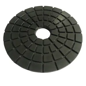 4Inch 100mm Wet Type Resin Diamond Black Buff Polishing Pads For Granite Concrete