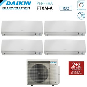 Aire Acondicionado Daikin Bluevolution Quadri Split Inverter PERFERA ALL SEASON series 7 + 7 + 7 + 15 con 4MXM80A, Wi-Fi Integrado, A, 1 Unidad - Product Image 6