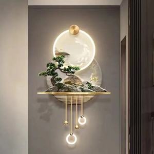 Décoration Murale Artistique en Métal Acrylique Lumineux LED, Nouveauté Direct Usine, Peintures <span class=keywords><strong>de</strong></span> Luxe Paysages et Natures Mortes pour Usage Domestique - Product Image 4