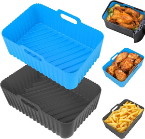 Tappetino in silicone alimentare rettangolare riutilizzabile per <span class=keywords><strong>friggitrice</strong></span> <span class=keywords><strong>ad</strong></span> <span class=keywords><strong>aria</strong></span>, accessorio per <span class=keywords><strong>friggitrice</strong></span> <span class=keywords><strong>ad</strong></span> <span class=keywords><strong>aria</strong></span> Ninja Dual Basket DZ201 - Product Image 1