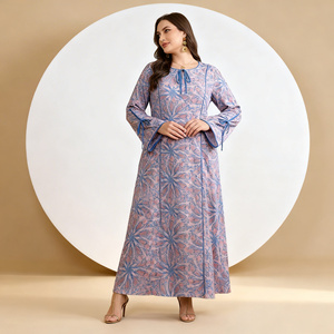 Robe Abaya Modeste en Polyester de Couleur Unie de Qualité Supérieure pour Femmes Musulmanes, Personnalisable et Vente en Gros - Product Image 3