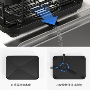 Étagère de cuisine en fil métallique sur mesure à <span class=keywords><strong>double</strong></span> niveau, support de séchage de vaisselle sur pied pour rangement et organisation de la vaisselle - Product Image 3