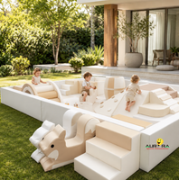 Offre Spéciale : Mini Aire de Jeu Douce Pastel pour Enfants – Ensemble de Jeux Intérieur avec Piscine à Balles en Mousse et Pont d'Escalade